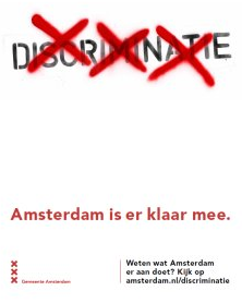 Anti-discriminatiecampagne Gemeente Amsterdam. Afbeelding: Gemeente Amsterdam