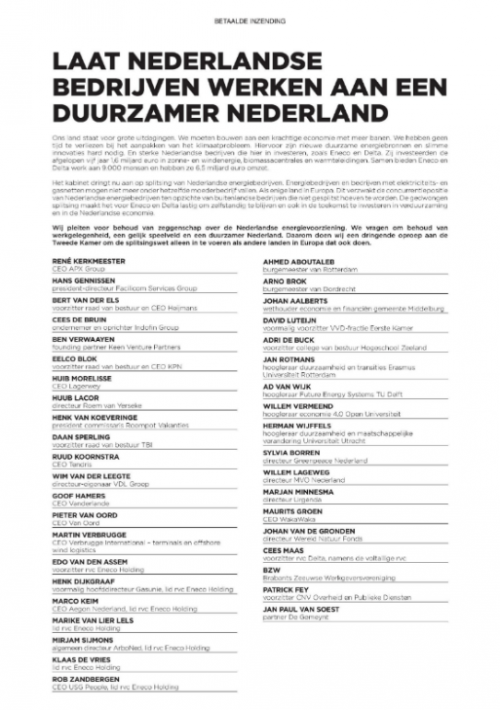 Duurzaam Nederland issue