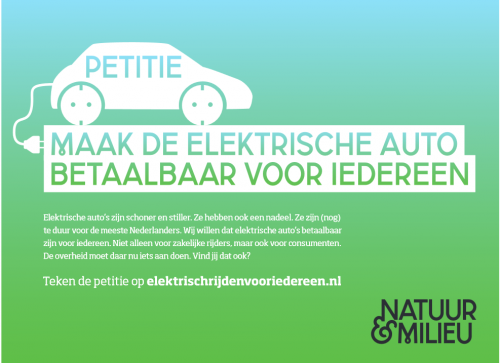 Petitie elektrisch rijden