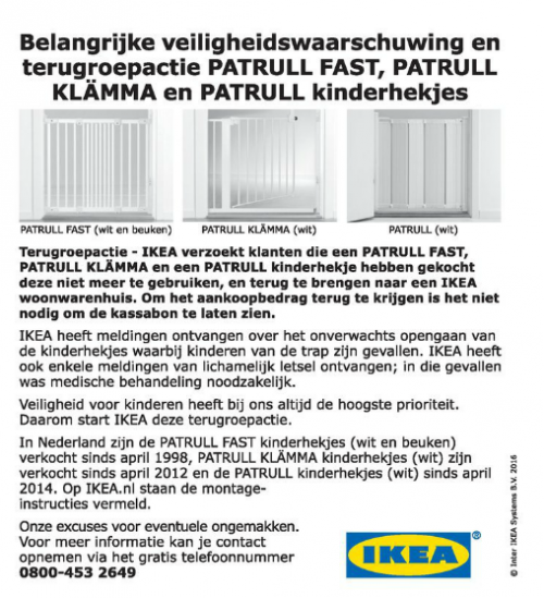 Ikea kinderhekjes
