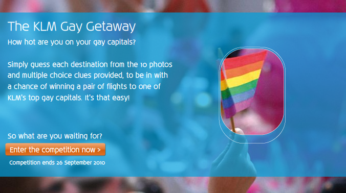 KLM reclame gay capitals