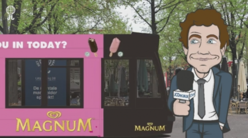 JC Decaux Magnum op tram Bart